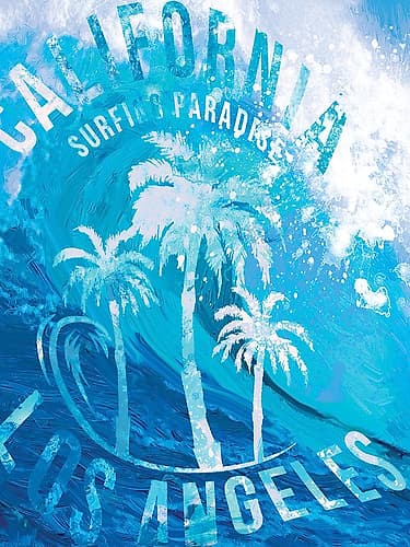 South Coast Curls 2 Coastal Print