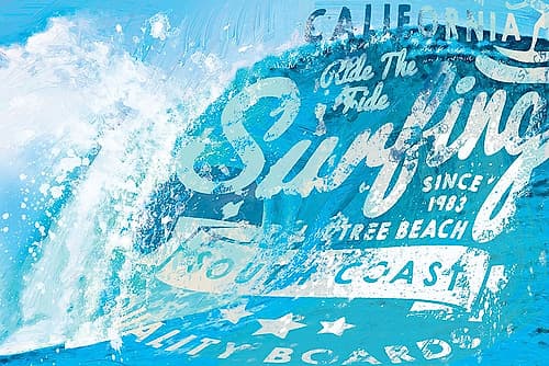 South Coast Curls 4 Coastal Print