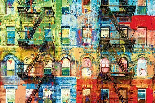 Bowery Block Cityscapes Print