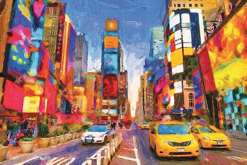 Square That Never Sleeps Cityscapes Print