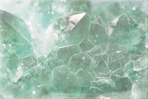 Mint Rocks Art Print