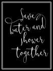 Shower Together Bathroom Art Print