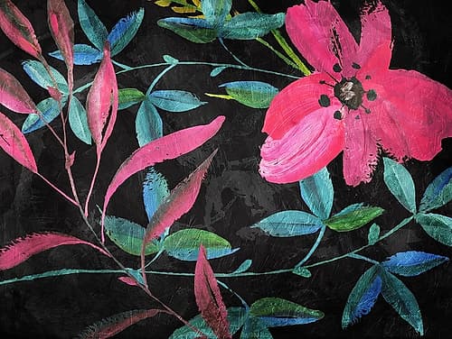 Tropical Flower Mix Art Print