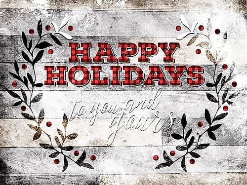 Happy Holidays Art Print