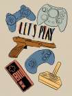 Retro Gaming Mute Colored Art Print