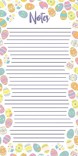 Easter Egg Notes Art Print