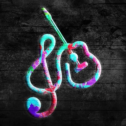 Guitar Notes Mate Art Print