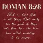 Roman 8:28 Art Print