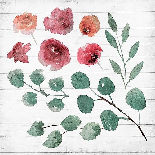 White Wash Flower Art Print