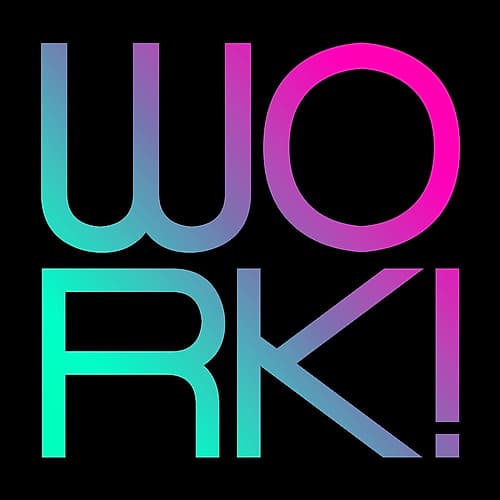 Neon Work Inspirational Print