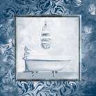 Calm Vintage Bath Bathroom Art Print