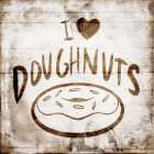 I Love Doughnuts Kitchen Print