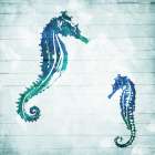Horses In The Sea Art Print