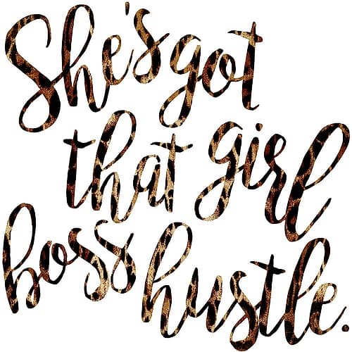 Girl Boss Hustle Art Print