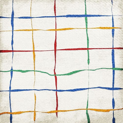 Crossed Art abstrait reproduction