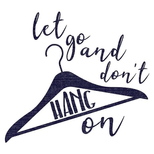 Hang On Dark Blue Leisure Print