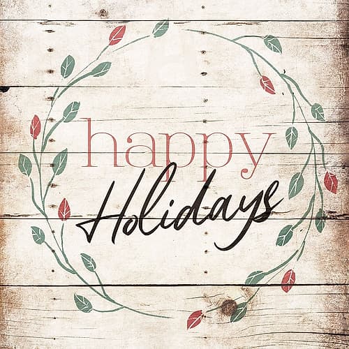 Floral Holidays Art Print