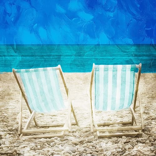 Lets Look Out On The Beach Coastal Print