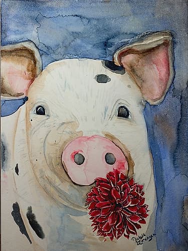 Farm Animal Pig 1 Art Print