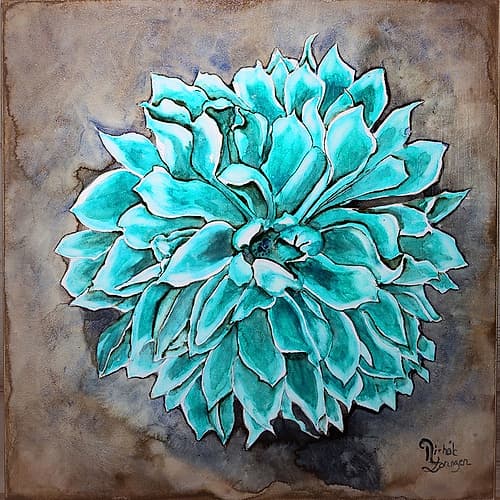 Farm Animal Flower 3 Art Print