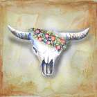 Bison And Wreath 2 Art Print