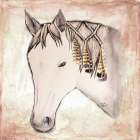 Horse With Feathers Light Art Print