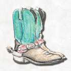 Southwestern Boots Art Print