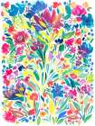 Dancing Blooms Art Print by Nida Pathan