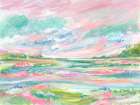 Cotton Candy Skies Art Print by Nida Pathan