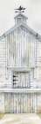 White Barn Gray Trim 4 Art Print