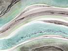 Abstract Greens Mauve Rivers 1 Art Print