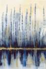 Indigo With Gold 1 Art Print