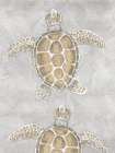 Drawing Turtles Grey Art Print