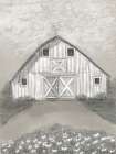 Natural Barn Lane Flowers Art Print