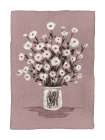 Daisies On Dusty Pink Canvas Art Print