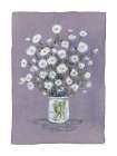 Daisies On Violet Canvas Art Print