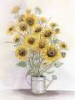 Sunflowers In Watering Can 1 Art Print