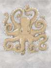 Octopus Drawing Gray Art Print