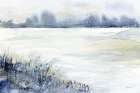 Blue Landscape 1 Art Print