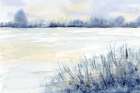 Blue Landscape 2 Art Print