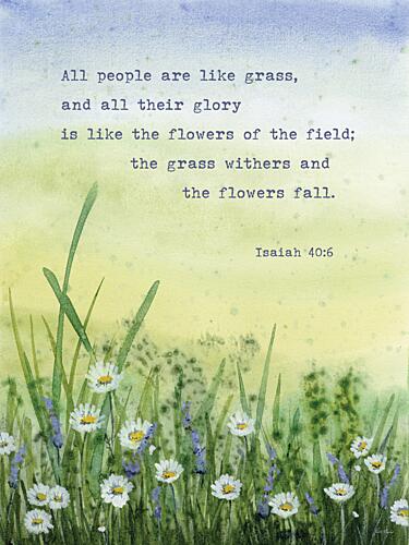 Isaiah Florals Aquarelle reproduction