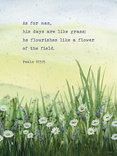 Psalm Florals Aquarelle reproduction