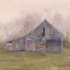 Old Barn Green Field V2 Art Print