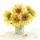 Sunflower Jar 1 Art Print