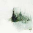 Pine Trees Landscape 2 Art Print