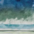 Blue Greens Modern 2 Art Print
