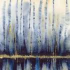 Indigo With Gold 1 Art Print