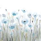 Dusty Blue Pink Poppy 2 Art Print