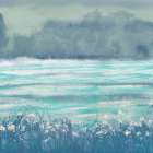 Teal Lake 1 Art Print