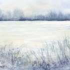 Blue Landscape 4 Art Print
